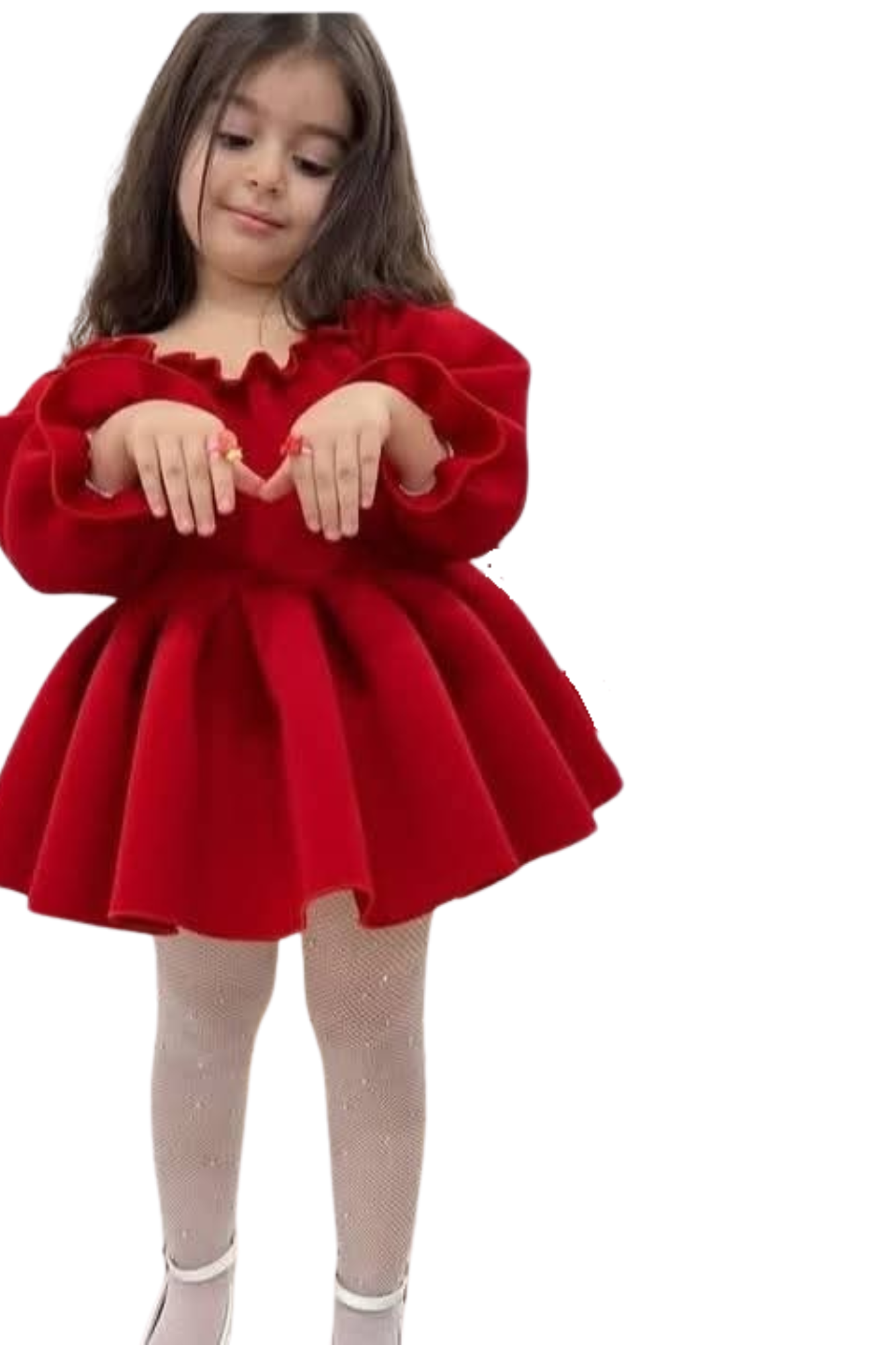 Scarlet Princess Ruffle Dress