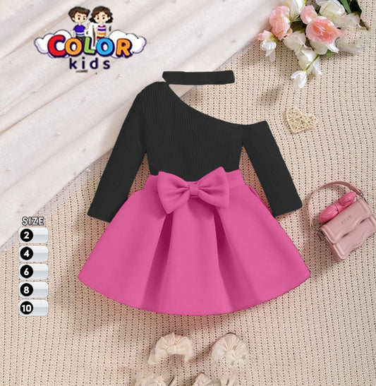 Black&Pink Elegant Princess Bow set