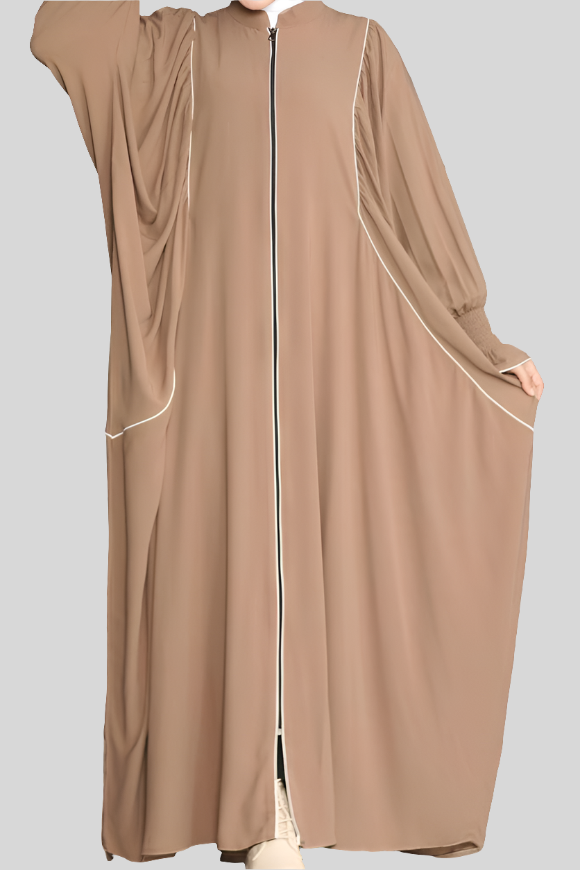 Coffee Khaliji Simple Abaya