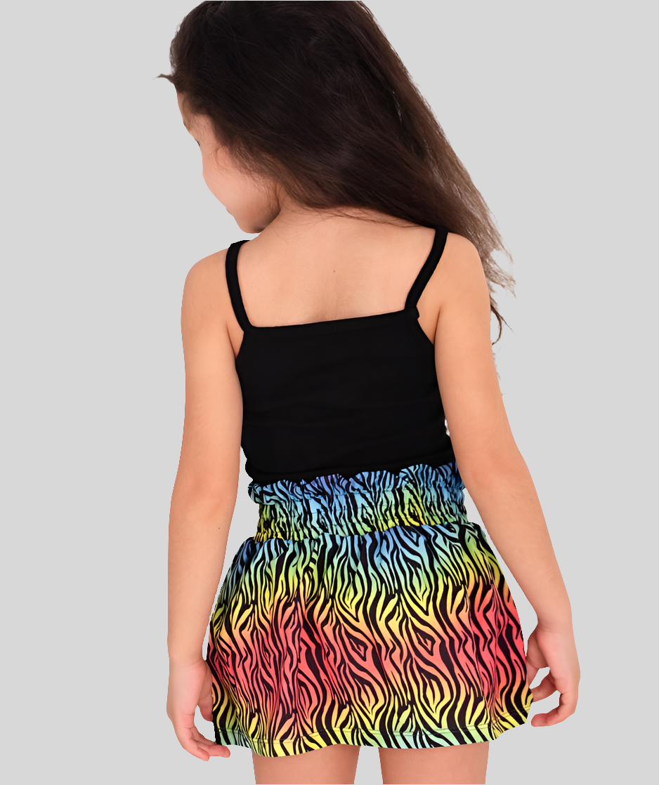 Rainbow Zebra Chic Set