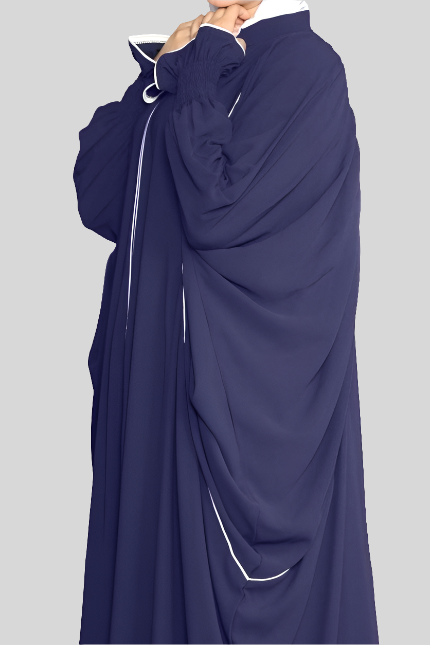 Purple Khaliji Simple Abaya