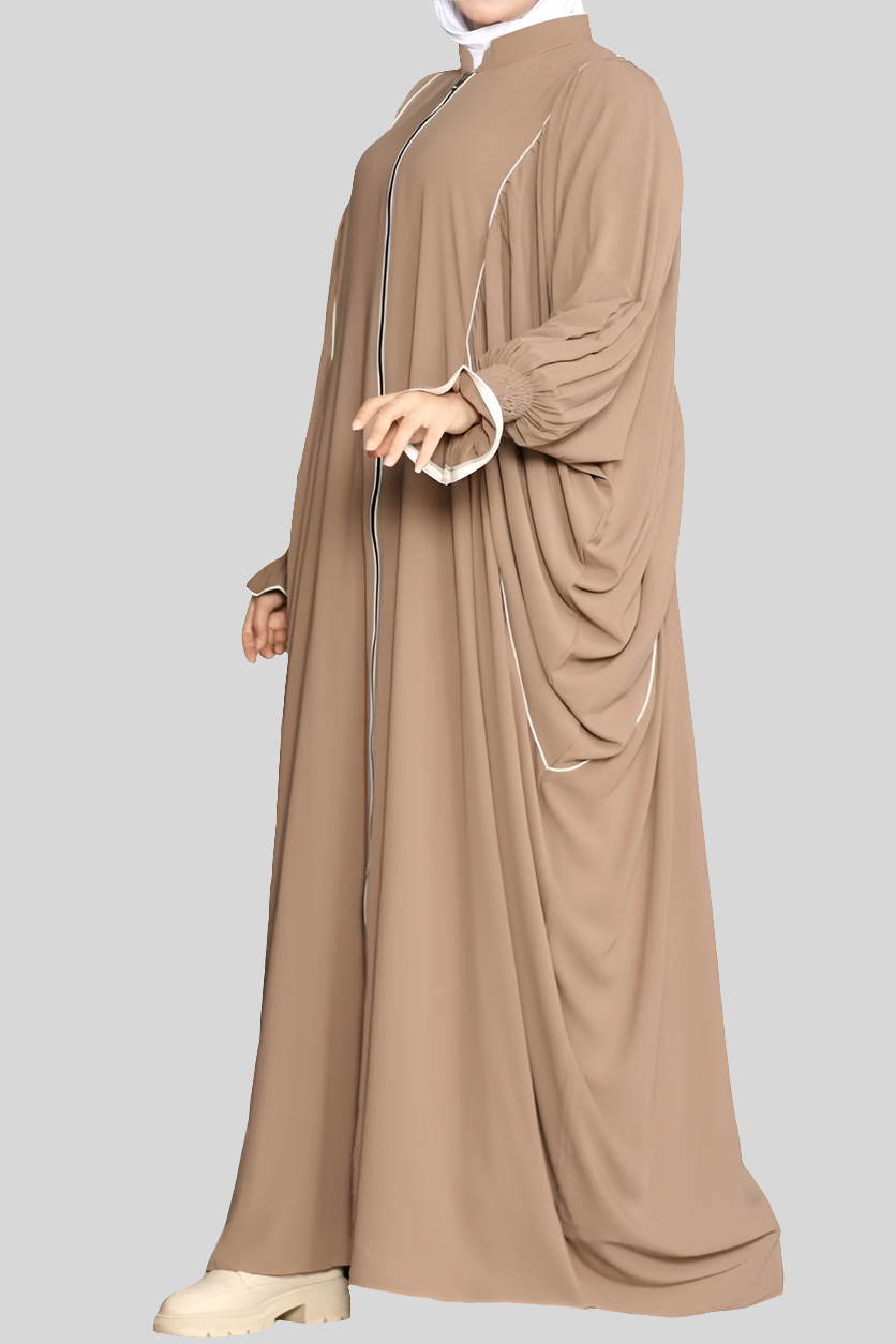 Coffee Khaliji Simple Abaya