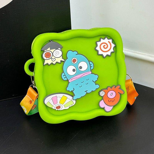 Green Silicone Rectangular handbag