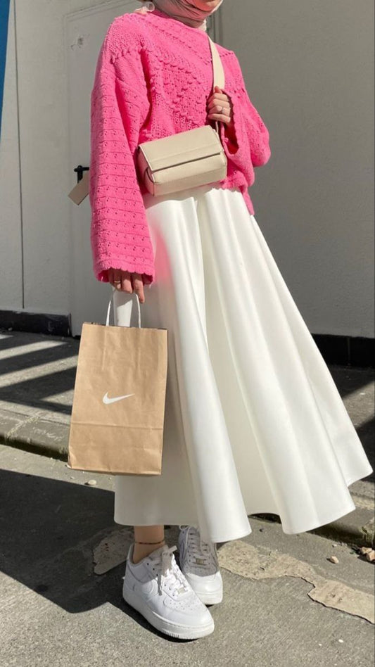 White comfy skirt