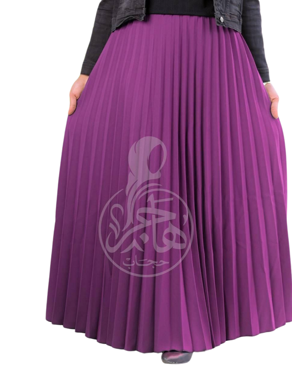 Plum Purple Chic waves skirt