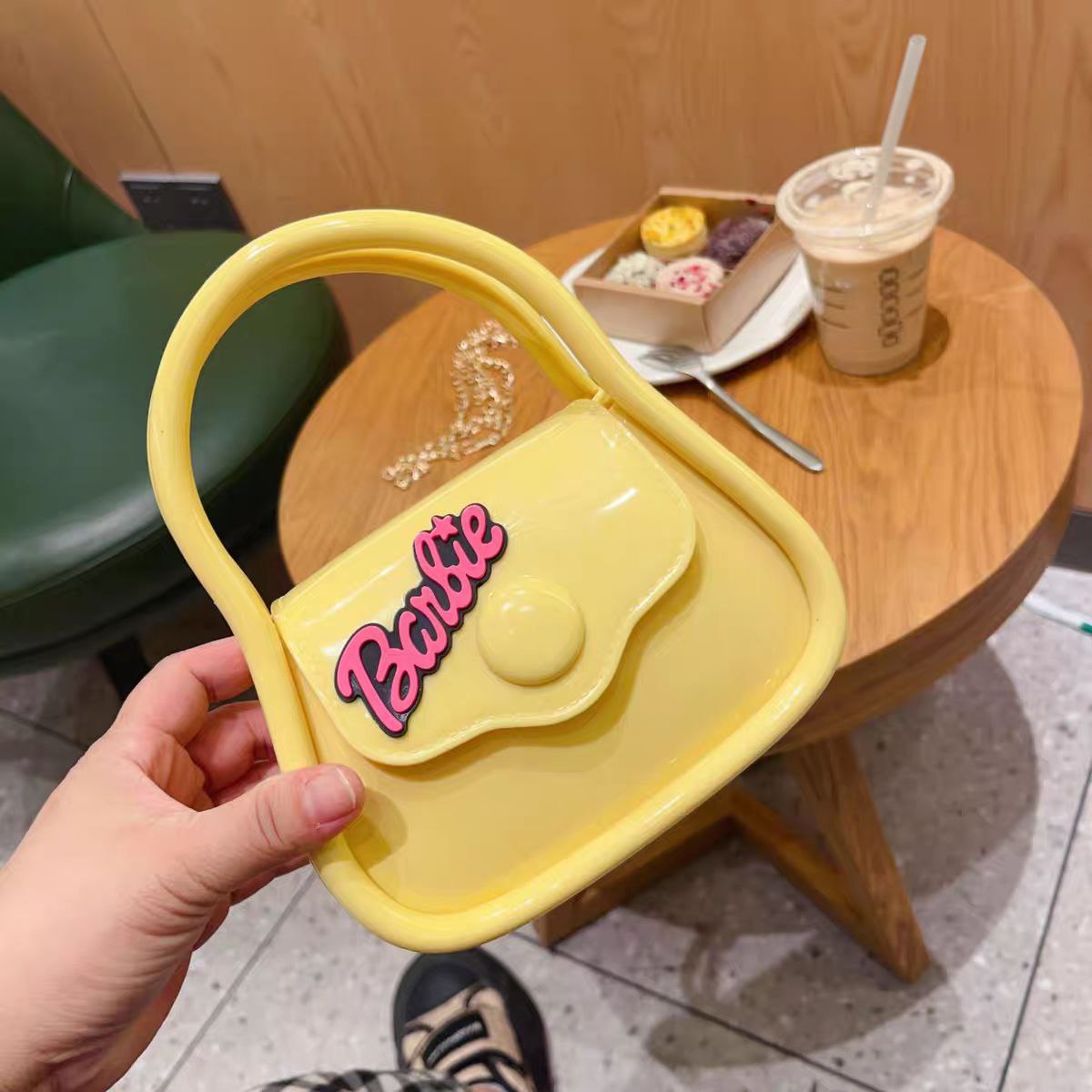 Yellow Barbie handbag