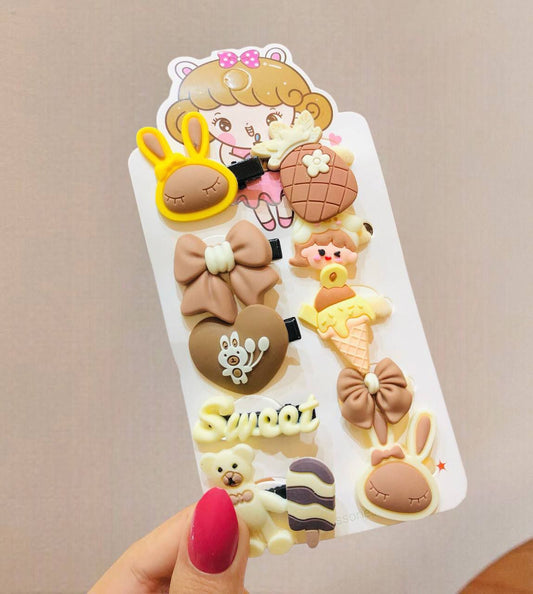 Hair clips card